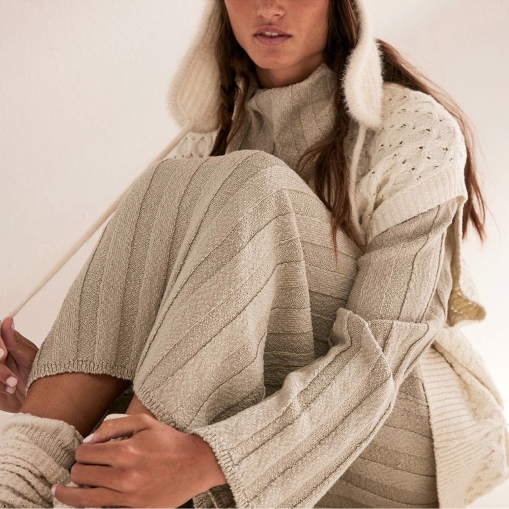 FREE PEOPLE WANDA MIDI TO MAXI SWEATER DRESS LARGE - Picture 3 of 5